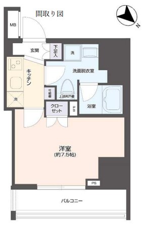 三越前駅 徒歩5分 6階の物件間取画像